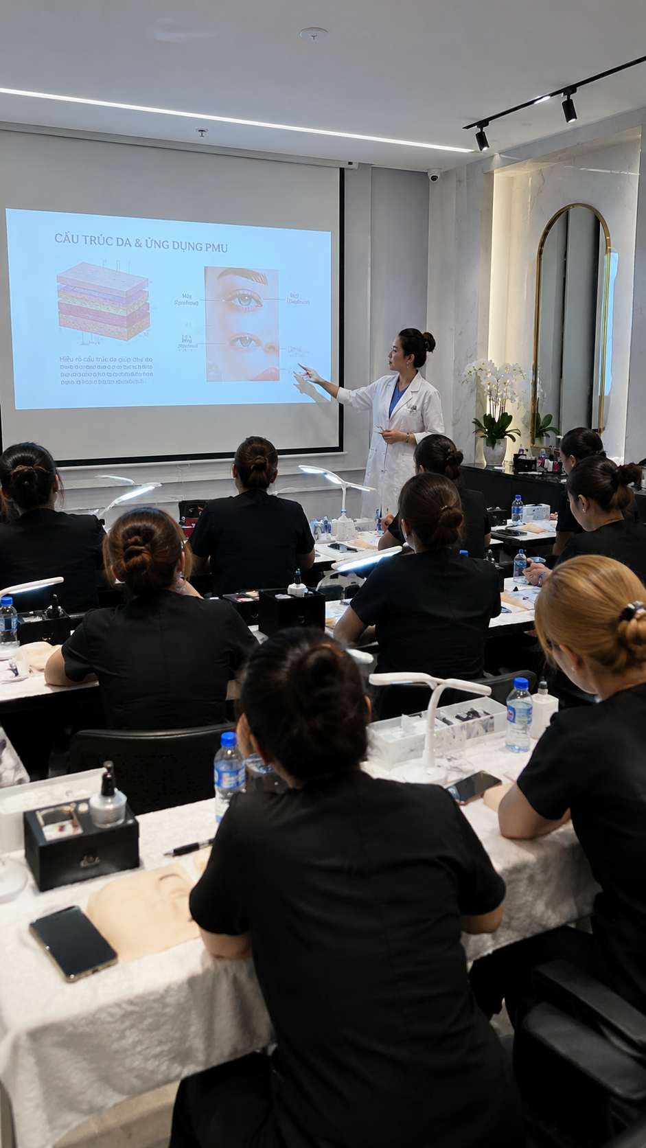 Beauty professionals and instructors